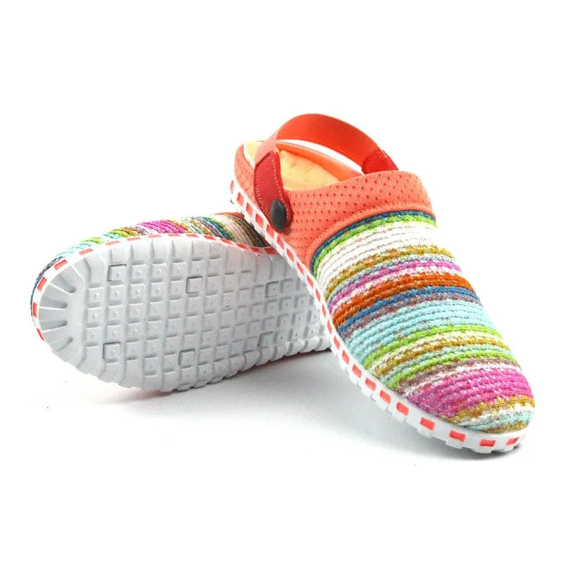 Women's stylish pretty knitted pretty slip-on sandals CL