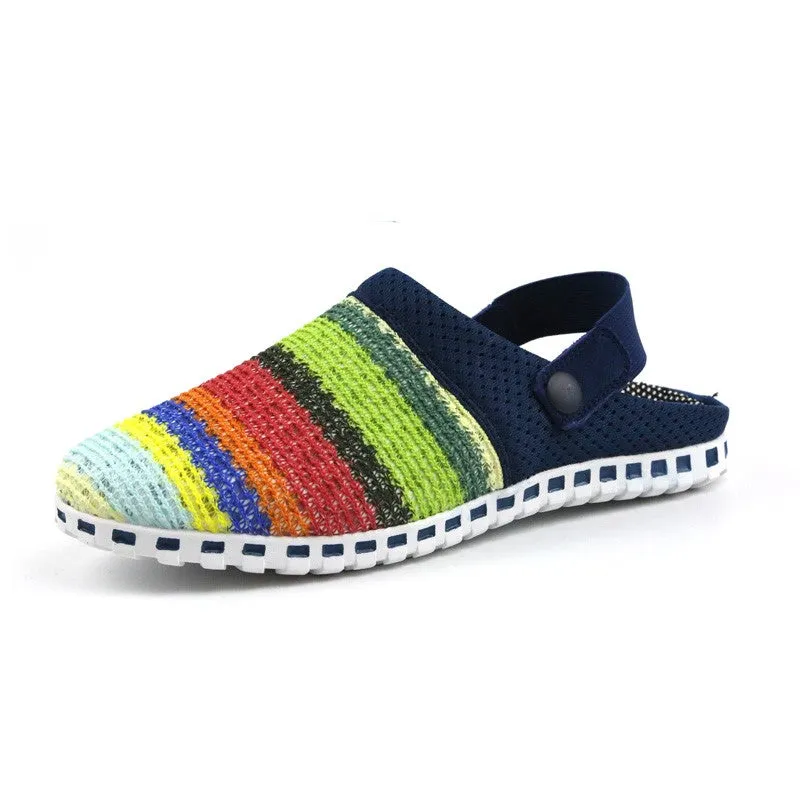 Women's stylish pretty knitted pretty slip-on sandals CL