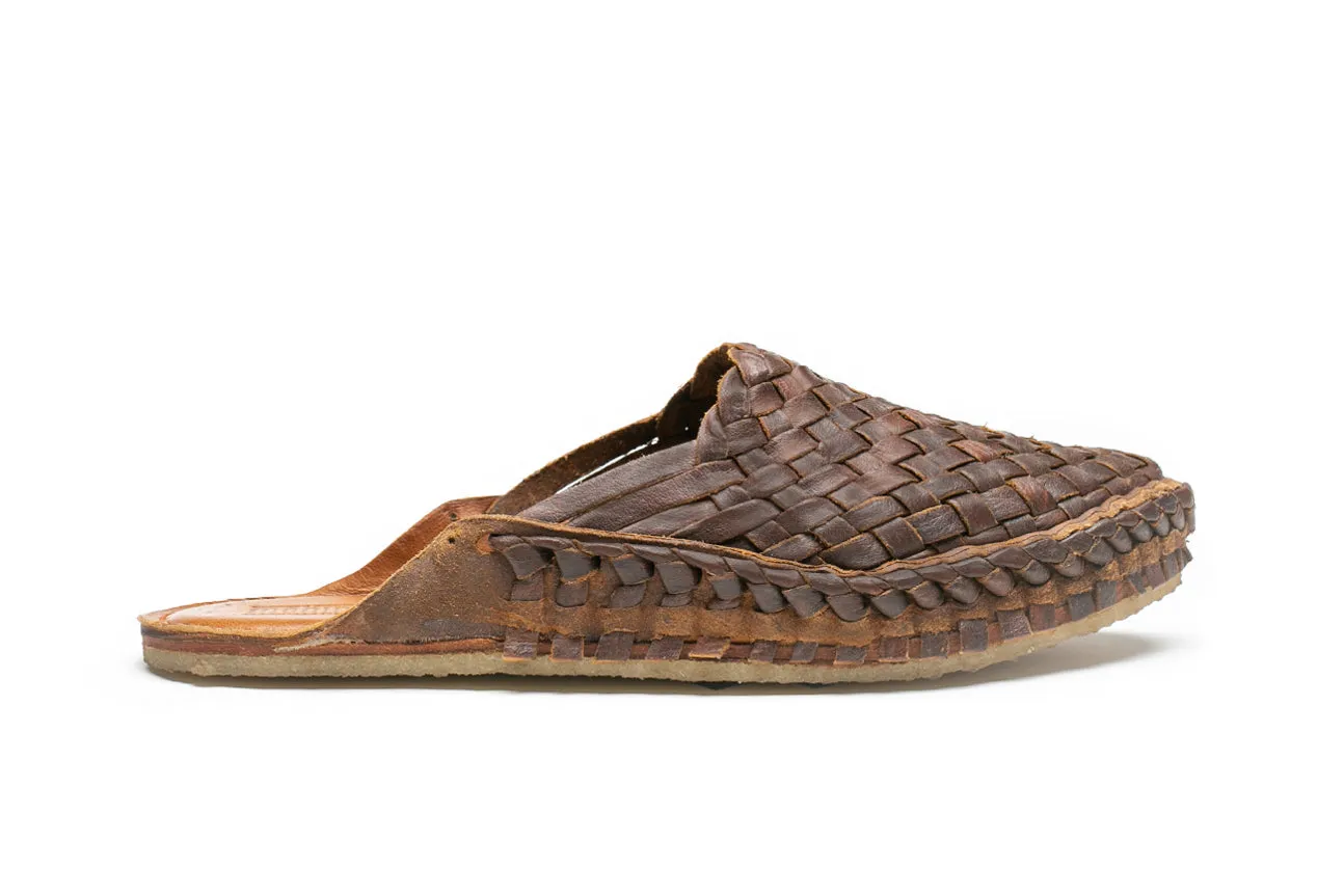 Women's Woven Slide in Walnut by Mohinders